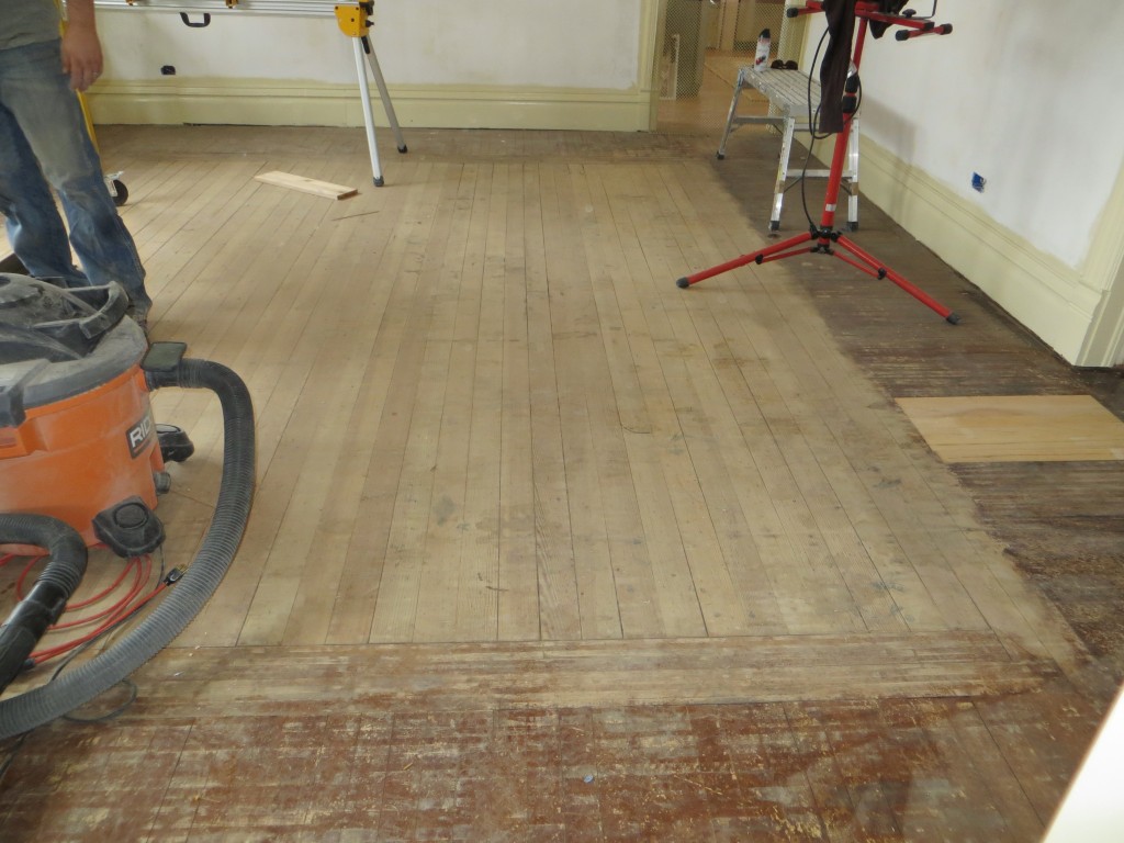 Dining room floor - laminate removed