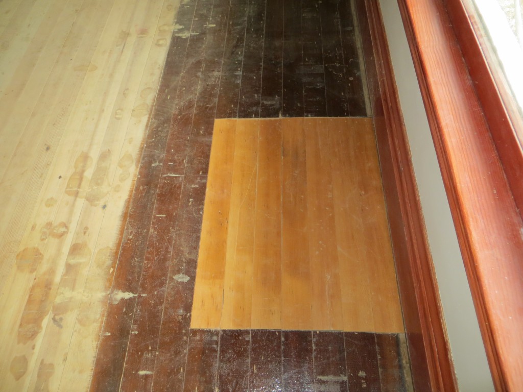 Fir flooring patch